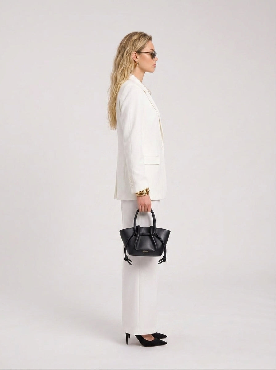 Women's Elegant Blazer and Trousers Set | Chic Modern Outfit White