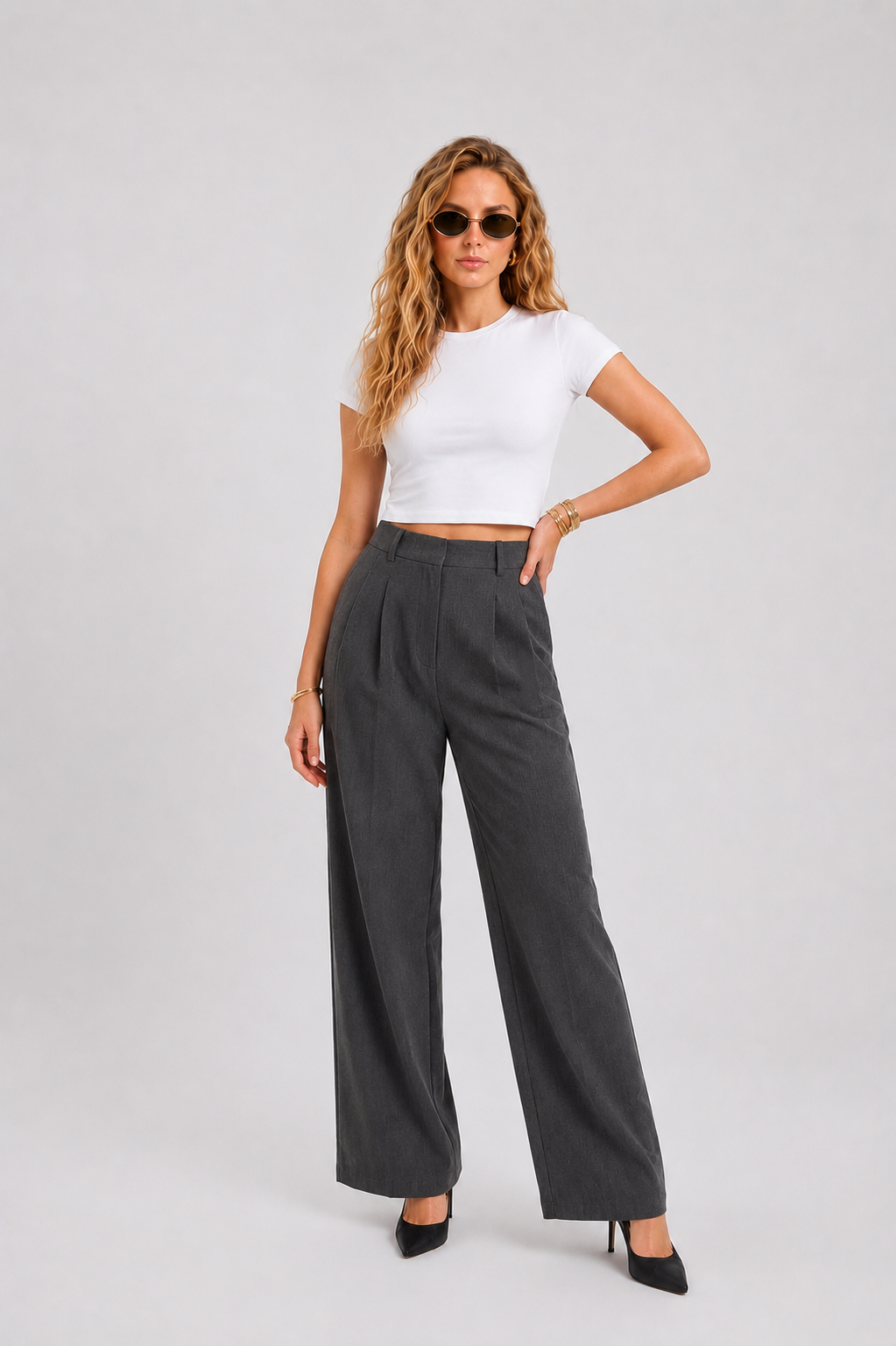 Cream Trousers
