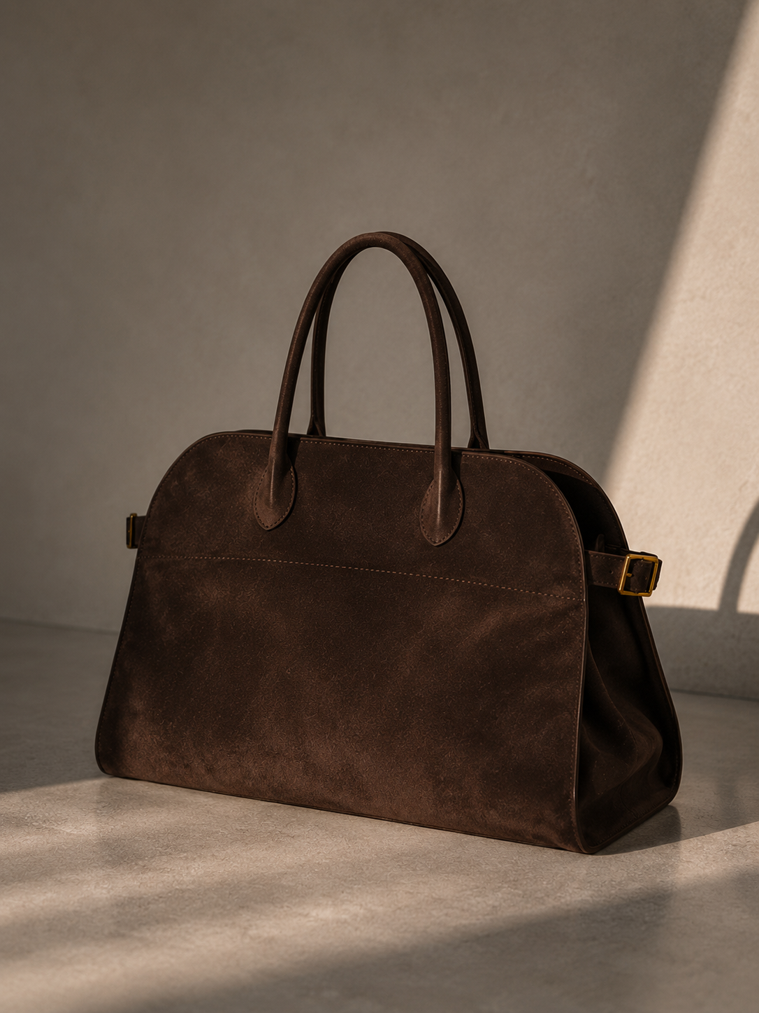 PU leather suede effect bag
