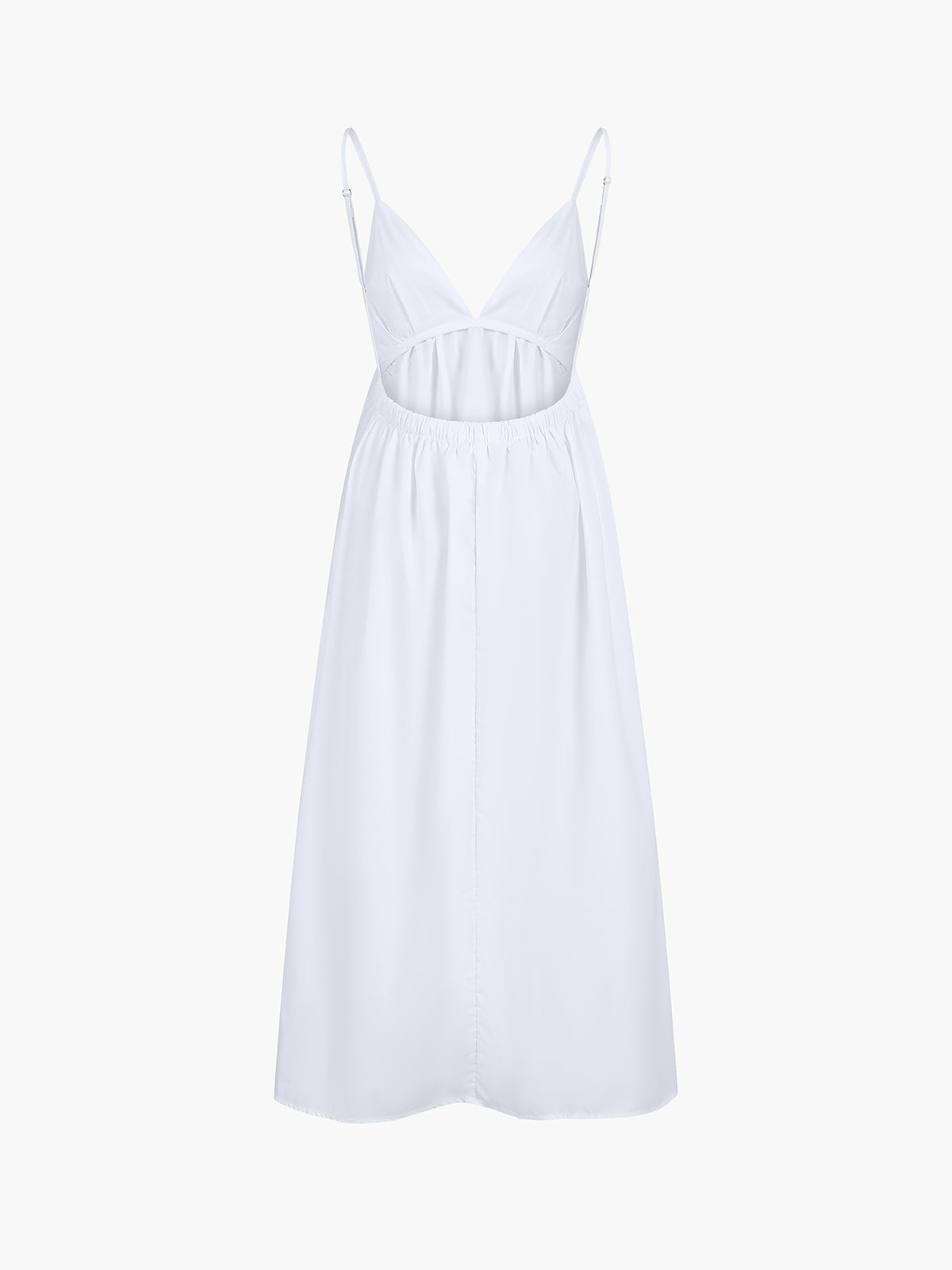 Women's Casual Cotton Maxi Dress | Elegant Open Back Sleeveless V-Neck 5