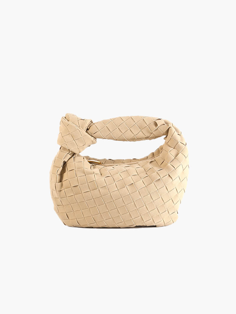 Women's Soft Suede Mini Bag | Elegant Braided Design with Knot Detail 4