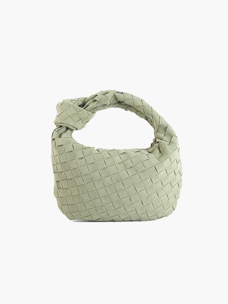 Women's Soft Suede Mini Bag | Elegant Braided Design with Knot Detail 6