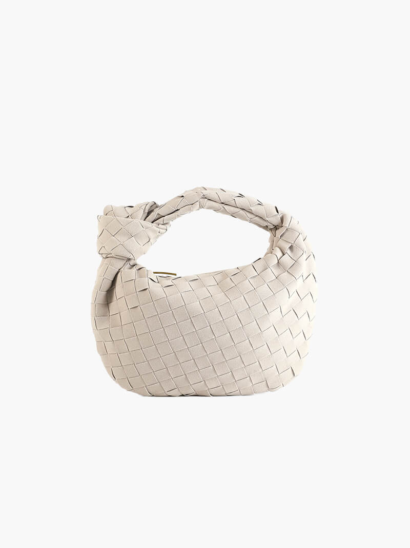Women's Soft Suede Mini Bag | Elegant Braided Design with Knot Detail 8