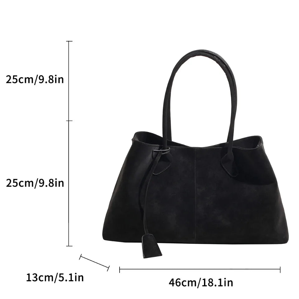 Women's Stylish Vegan Suede Shoulder Bag | Chic Versatile Handbag 7