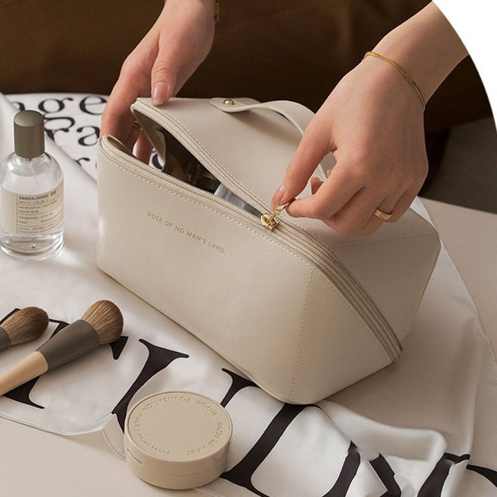 top handle beauty bag