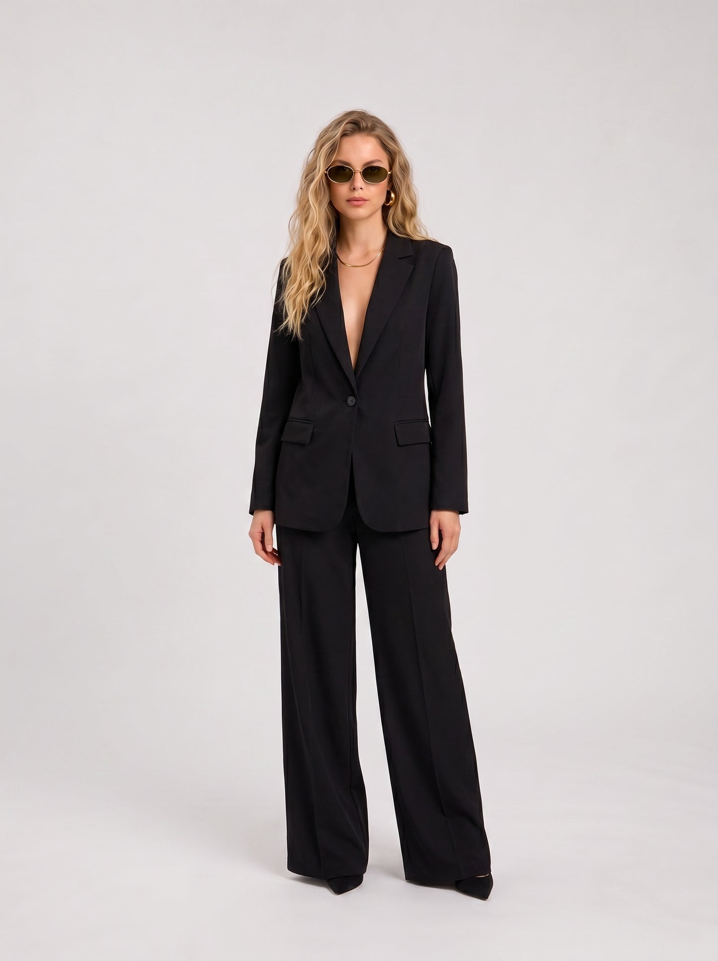 women black blazer set