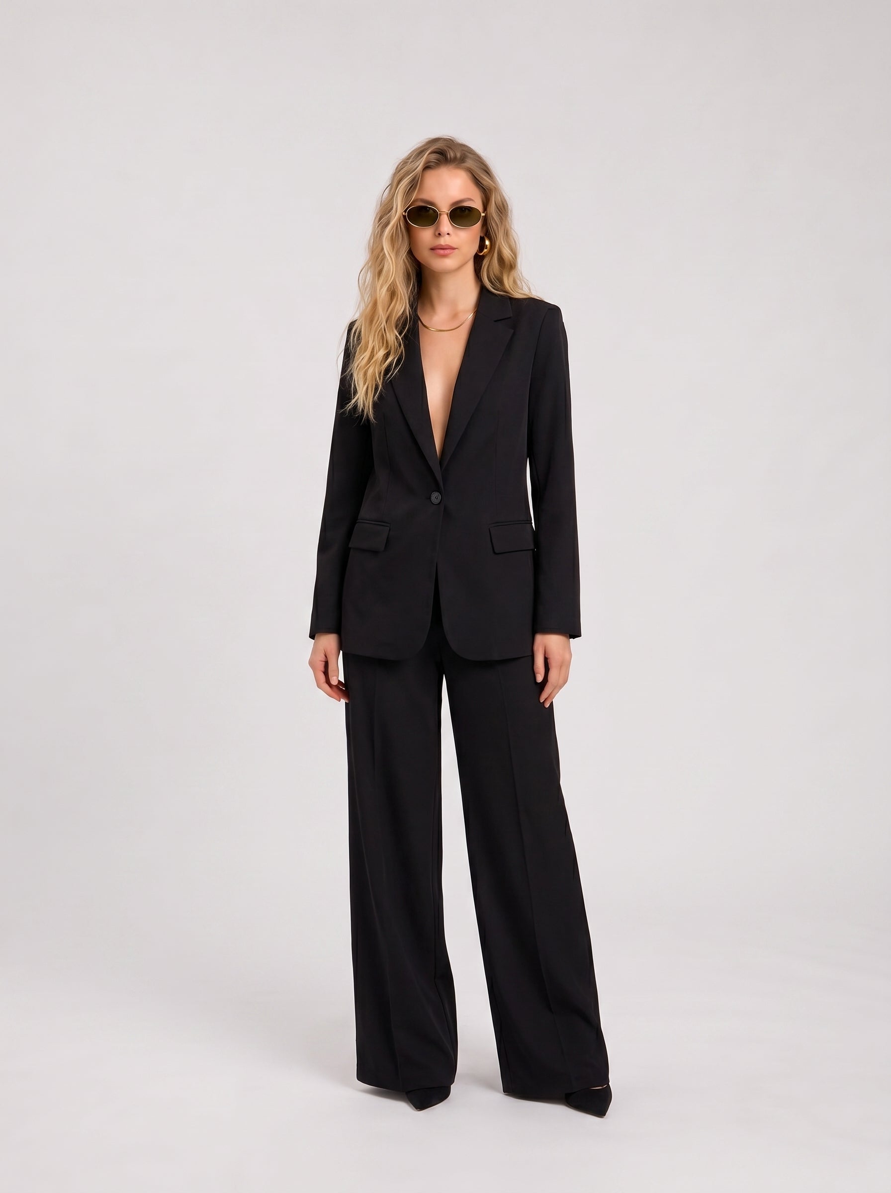 women black blazer set